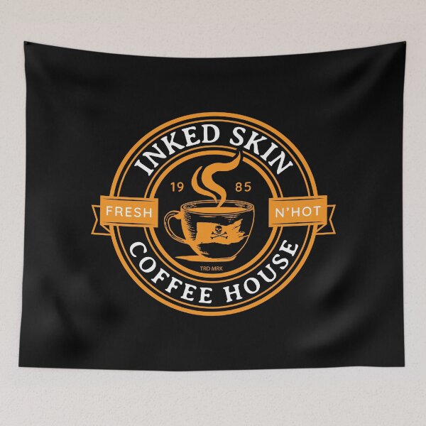 Item preview, INKED SKIN COFFEE HOUSE orange designed and sold by ColdCityDesign.