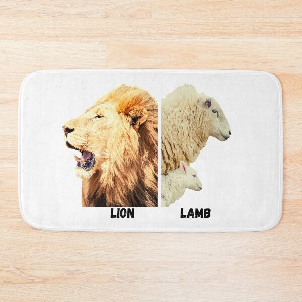 Item preview, A lion verses a lamb and a sheep  designed and sold by AnnaBBS.