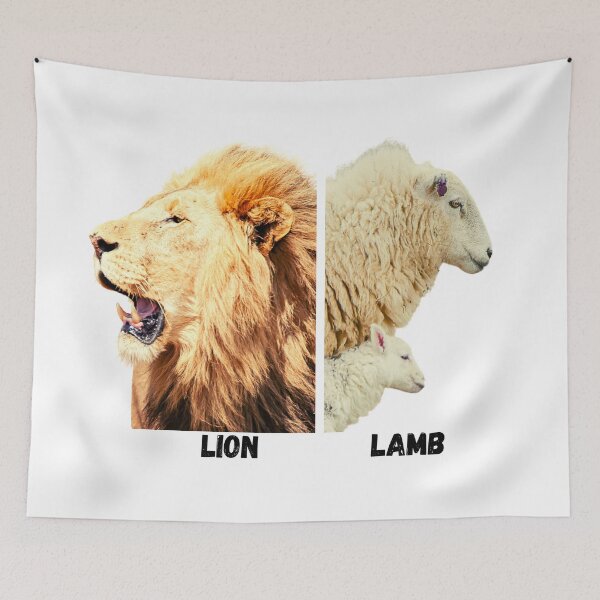 Item preview, A lion verses a lamb and a sheep designed and sold by AnnaBBS.