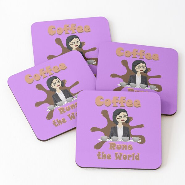 Item preview, Coffee Runs the World designed and sold by KJKlassiks.