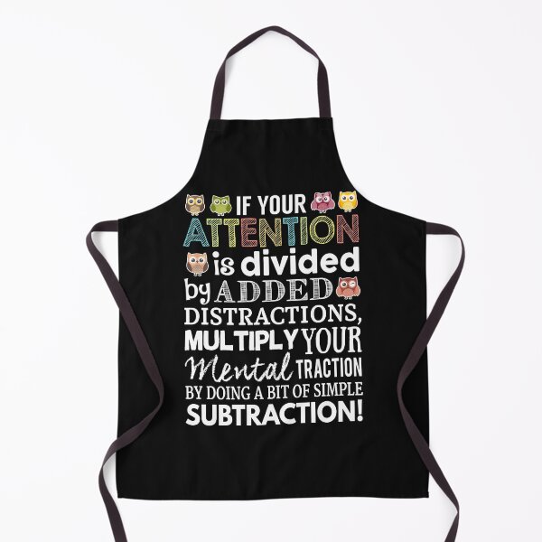 Item preview, If your ATTENTION is divided by ADDED DISTRACTIONS, multiply YOUR mental TRACTION by doing a bit of simple SUBTRACTION! designed and sold by Miss Kinder Classroom.