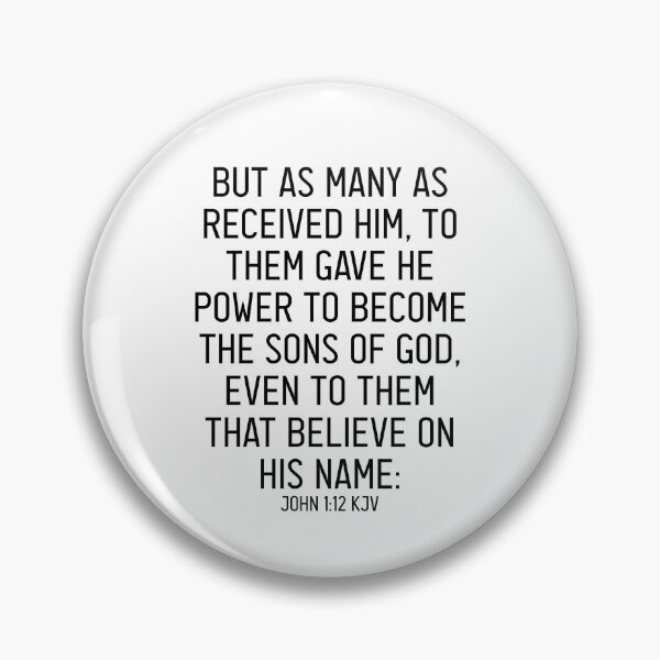 Item preview, John 1:12 KJV designed and sold by Logosdesignshop.