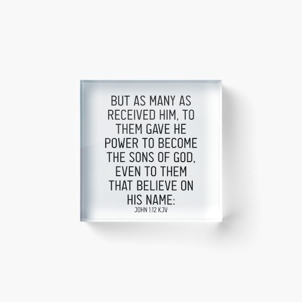 Item preview, John 1:12 KJV designed and sold by Logosdesignshop.
