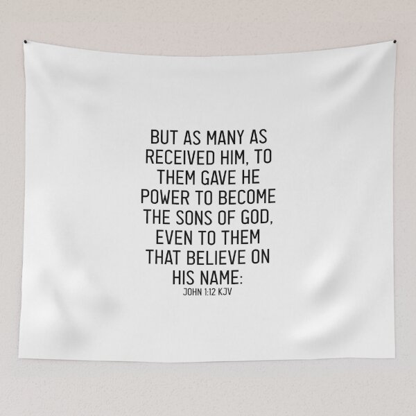 Item preview, John 1:12 KJV designed and sold by Logosdesignshop.