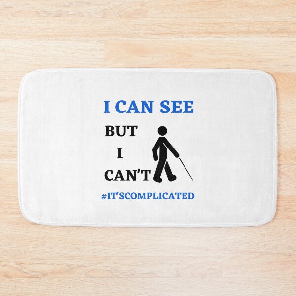 Item preview, I can see but I can't, blind life visually impaired low vision white designed and sold by daguilon.