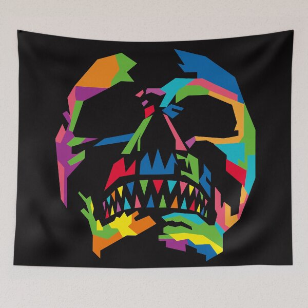 Aperçu de l'œuvre Skull Wpap Pop Art 013 créée et vendue par ahmadnusyirwan.