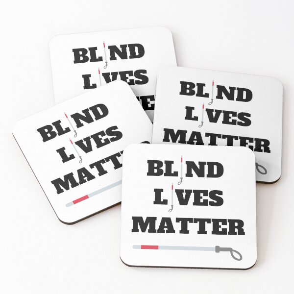 Item preview, Blind lives matter, blind life visually impaired low vision white designed and sold by daguilon.