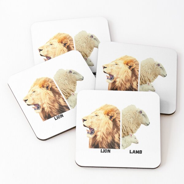 Item preview, A lion verses a lamb and a sheep  designed and sold by AnnaBBS.