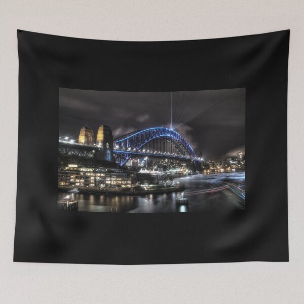 Item preview, Sydney Harbour Bridge Bathed in Blue II designed and sold by Blackadder Photography.