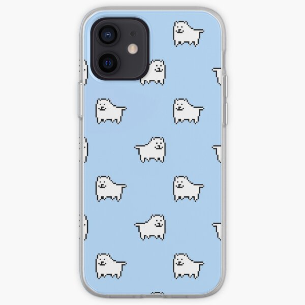 Undertale Annoying Dog - Pastel Blue iPhone Soft Case