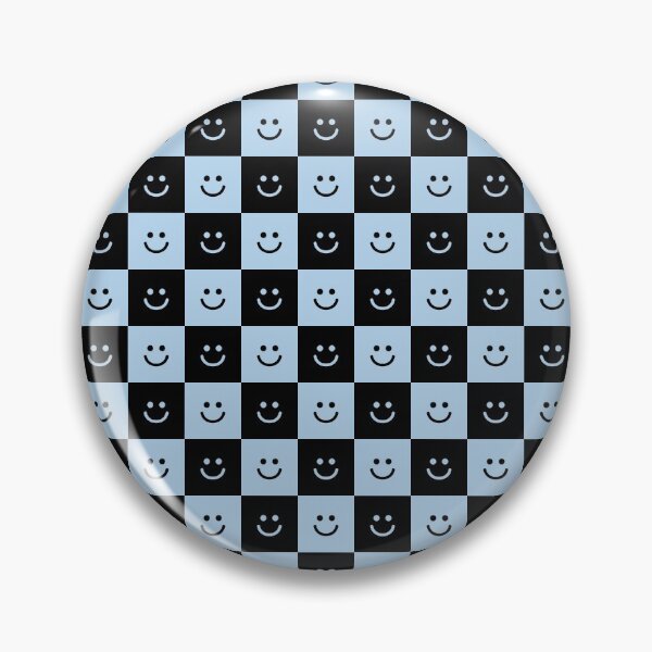 Item preview, Basic Black & Blue Checkered Smilie Pattern designed and sold by ZANGRAM.