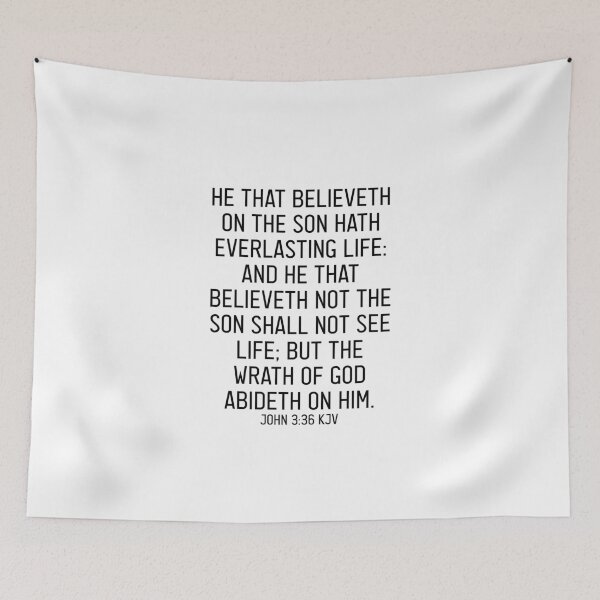 Item preview, John 3:36 KJV designed and sold by Logosdesignshop.