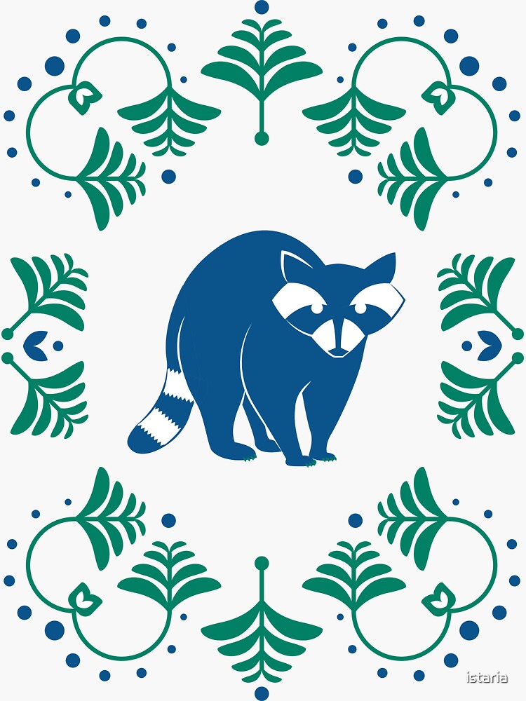 Folk Raccoon by istaria