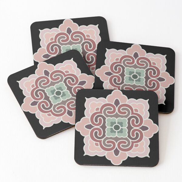 Item preview, Korean Traditional Beige Pattern Style 9 on Black BG designed and sold by FollowtheOrigin.