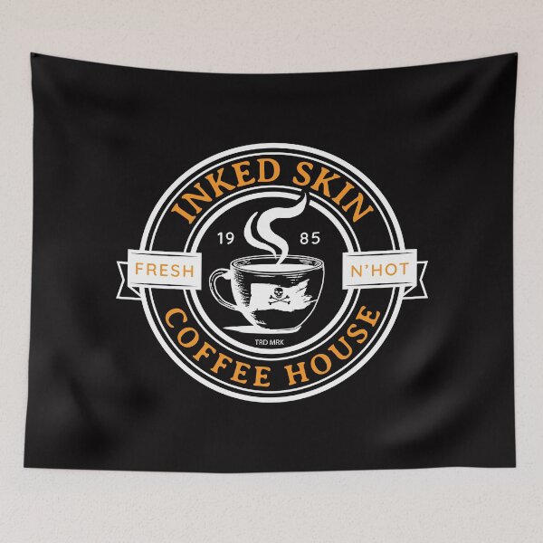 Item preview, INKED SKIN COFFEE HOUSE white designed and sold by ColdCityDesign.