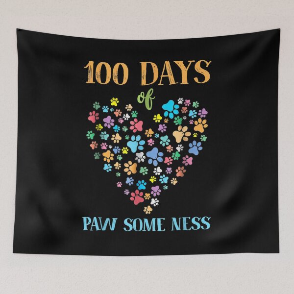 Item preview, Dog Paw 100 Days Of School Animal Funny  designed and sold by shirleyfinley.