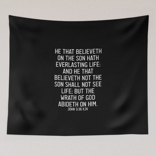 Item preview, John 3:36 KJV designed and sold by Logosdesignshop.
