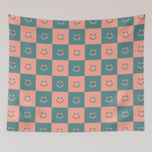 Item preview, Beachy Smilies Chessboard Pattern designed and sold by ZANGRAM.