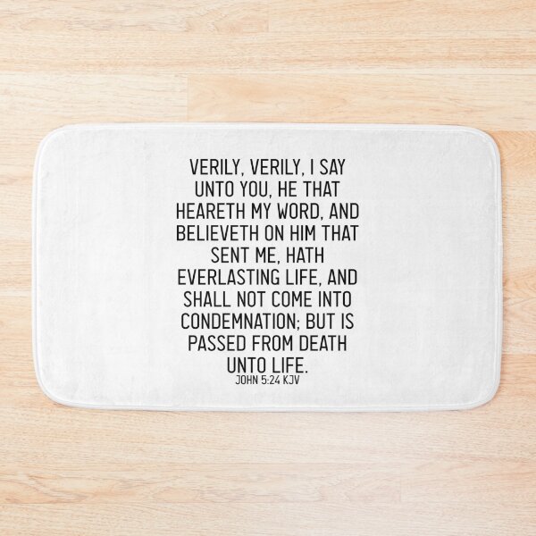 Item preview, John 5:24 KJV designed and sold by Logosdesignshop.
