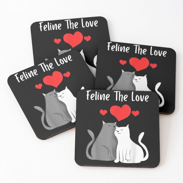 Item preview, Feline The Love Heart Cat Love Meow Cat Lover  designed and sold by shirleyfinley.