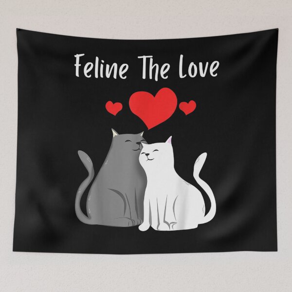 Item preview, Feline The Love Heart Cat Love Meow Cat Lover  designed and sold by shirleyfinley.