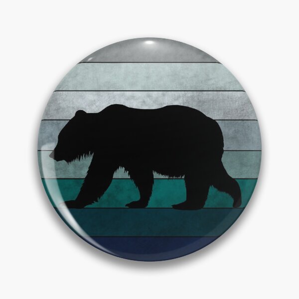 Item preview, Teal Retro Bear Sunset designed and sold by GyngerGarza.