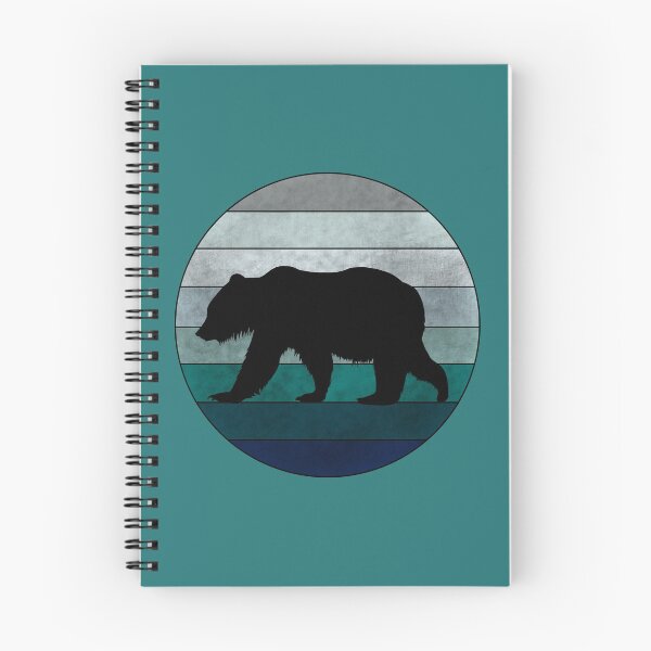 Item preview, Teal Retro Bear Sunset designed and sold by GyngerGarza.