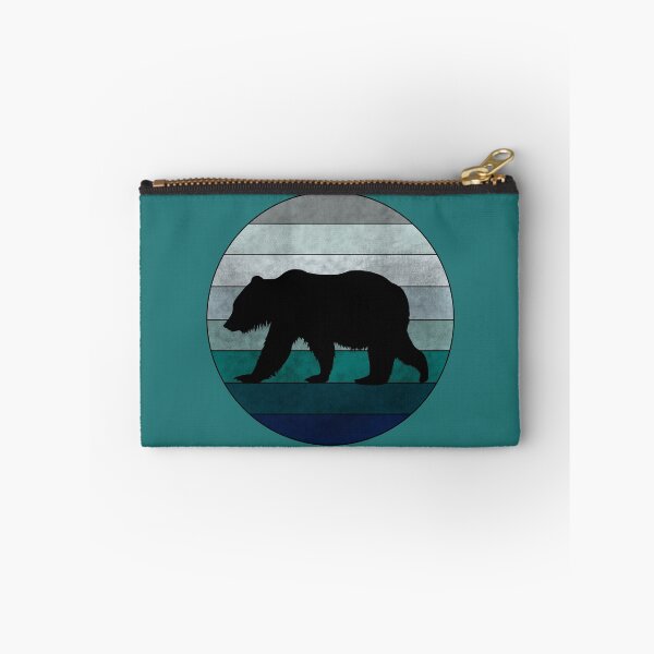 Item preview, Teal Retro Bear Sunset designed and sold by GyngerGarza.