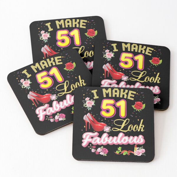Item preview, I Make 51 Look Fabulous 51st Happy Birthday Pink Shoe Queen  designed and sold by shirleyfinley.