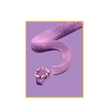 Artwork thumbnail, Pretty Snake by RedsStickerShop