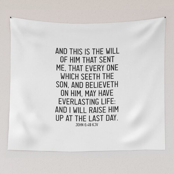 Item preview, John 6:40 KJV designed and sold by Logosdesignshop.
