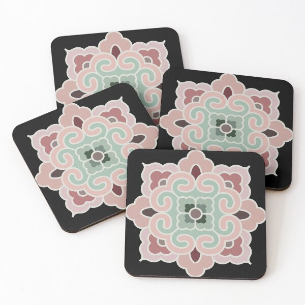 Item preview, Korean Traditional Beige Pattern Style 12 on Black BG designed and sold by FollowtheOrigin.