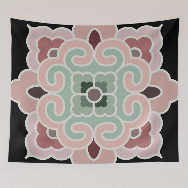 Item preview, Korean Traditional Beige Pattern Style 12 on Black BG designed and sold by FollowtheOrigin.