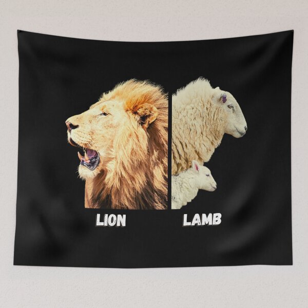 Item preview, A lion verses a lamb and a sheep 2 designed and sold by AnnaBBS.