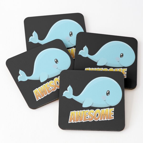 Item preview, Whale Awesome Cute Kawaii Cartoon designed and sold by ProjectX23.