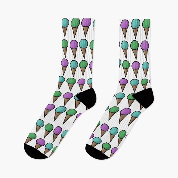 Item preview, Purple, Blue & Green Ice Creams Pattern designed and sold by Jagged3068.