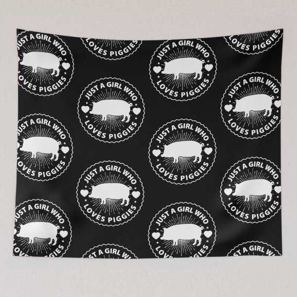 Item preview, Just A Girl Who Loves Piggies | Cute Pigs designed and sold by GravitiTees.