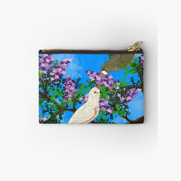Item preview, Zebra Finch Scene designed and sold by brokenarrowink.
