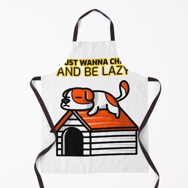 Item preview, I Just Wanna Chill and Be Lazy Dog on top of Doghouse  designed and sold by TrackinDaTrends.