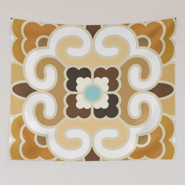 Item preview, Korean Traditional Beige Pattern Style 13 on White BG designed and sold by FollowtheOrigin.