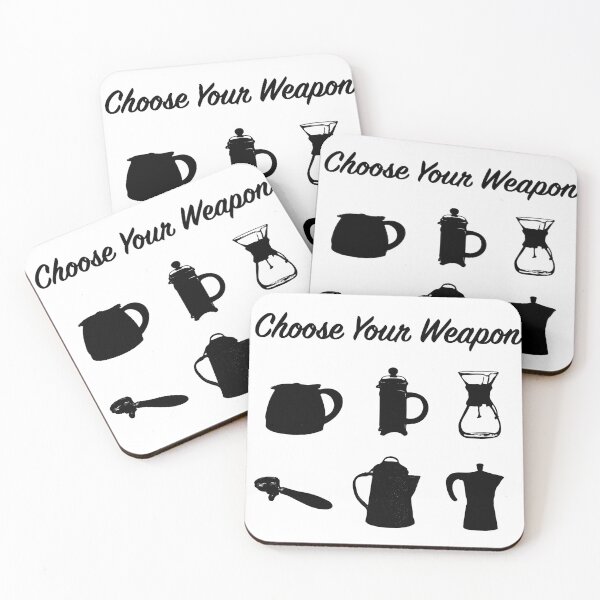 Item preview, Choose your Caffeine Weapon designed and sold by ZaciCreative.