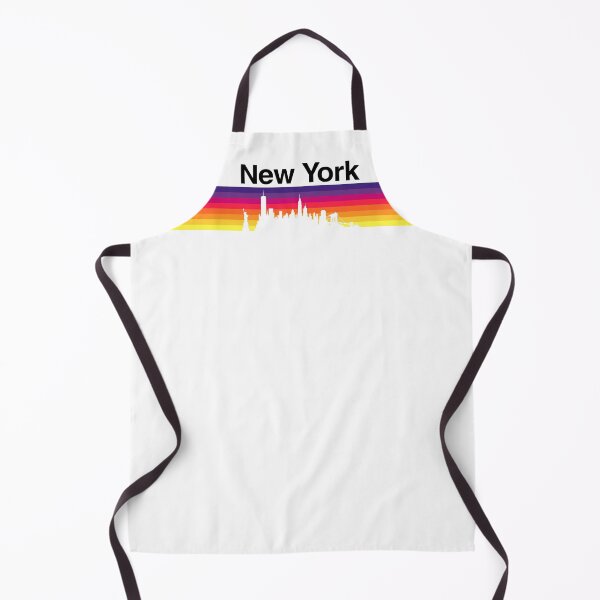 Item preview, New York Skyline, Sunset Gradient - White designed and sold by DionBlaster.