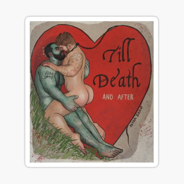 Aperçu de l'œuvre Jusqu'à la mort - Amour gay et queer de la Saint-Valentin 2 créée et vendue par astrazero.