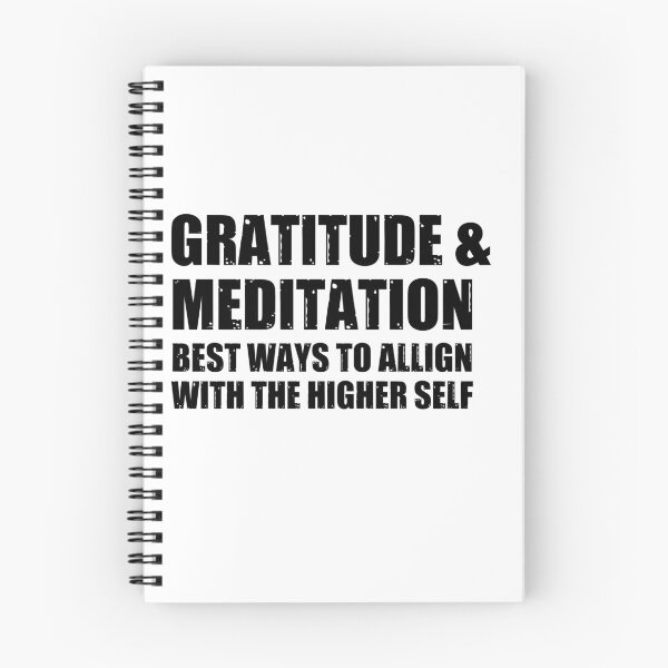 Item preview, Gratitude and meditation, Best ways to align with the higher self #blacktext designed and sold by Happy-PrintZ.
