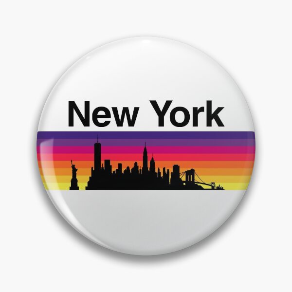 Item preview, New York Skyline, Sunset Gradient - White 2 designed and sold by DionBlaster.
