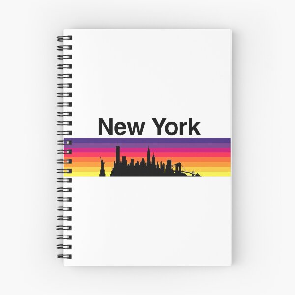 Item preview, New York Skyline, Sunset Gradient - White 2 designed and sold by DionBlaster.