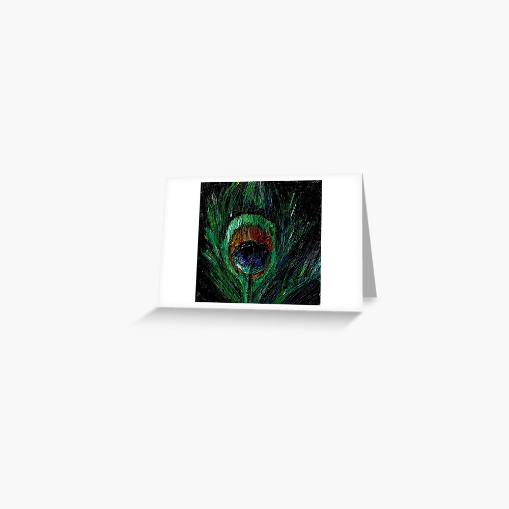 Peacock Feather Greeting Card