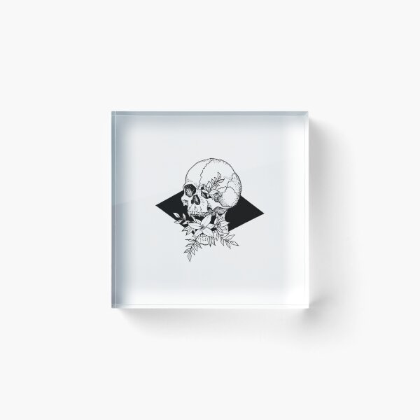 Item preview, Skull with flowers designed and sold by Jgmaya.