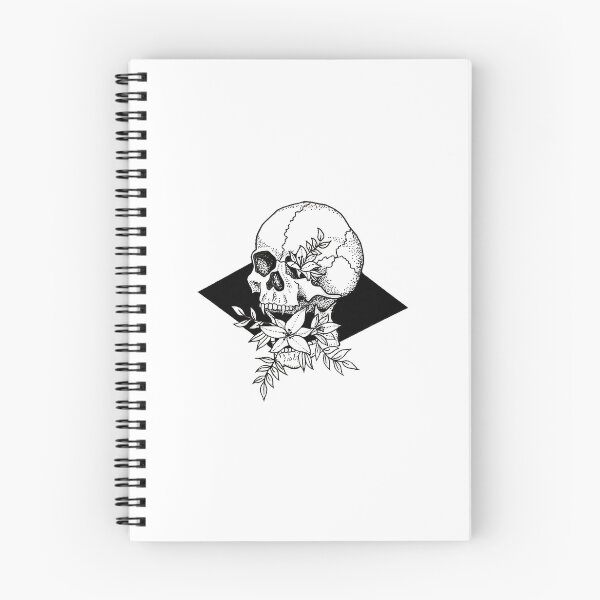 Item preview, Skull with flowers designed and sold by Jgmaya.