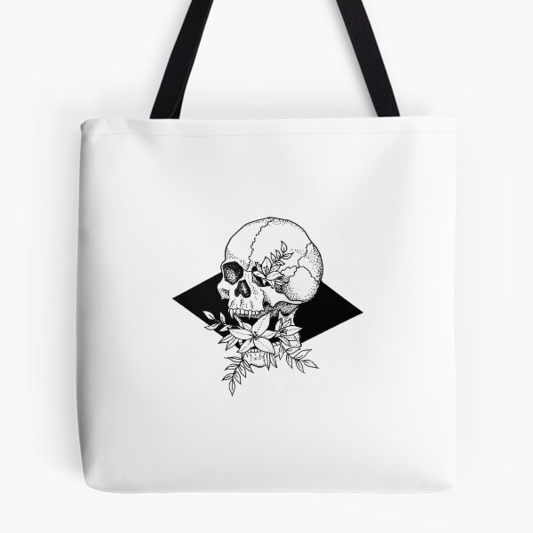 Item preview, Skull with flowers designed and sold by Jgmaya.